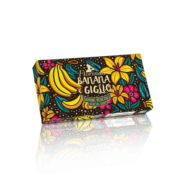Florinda Cremige Seife - Banana e Giglio / Banane und Lilie 100g