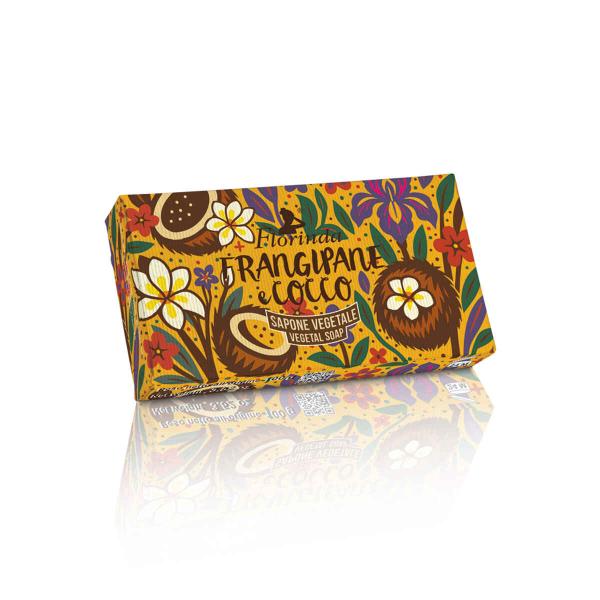 Florinda Cremige Seife - Crema di Mandorle e Cocco / Mandelcreme und Kokosnuss 100g