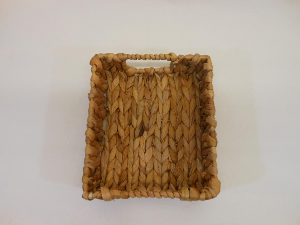 B-Ware Ablagekorb Aufbewahrungskorb Korb aus Wasserhyazinthe 22x19x7