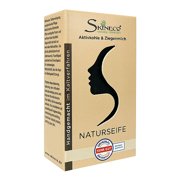 Skineco Ziegenmilchseife mit Aktivkohle
