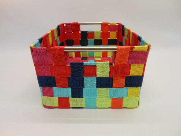 Regalkorb Aufbewahrungskorb Nylon 3 versch. Größen rechteckig bunt Mix
