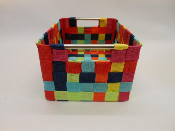 Regalkorb Aufbewahrungskorb Nylon 3 versch. Größen rechteckig bunt Mix