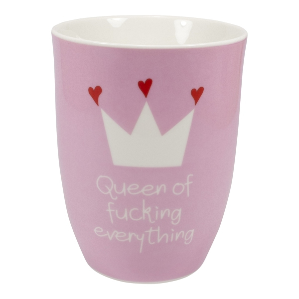 Mea Living Tasse mit Henkel 500 ml Queen of fucking everything