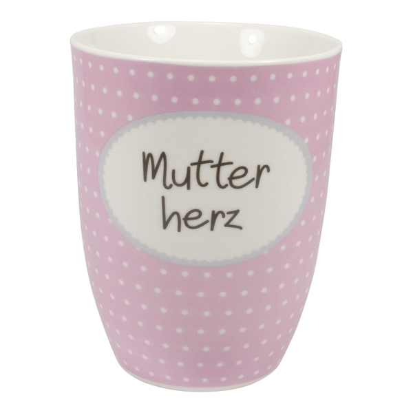 Mea Living Tasse mit Henkel 500 ml Mutterherz