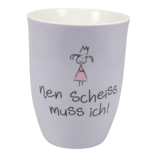 Mea Living Tasse mit Henkel 500 ml nen Scheiss muss ich lila