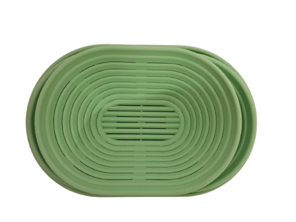 Kunststoff Brotbackform Brotbackkorb Gärform Teigkorb Gärkorb aus BRD Oval 0,5 kg - 1 kg