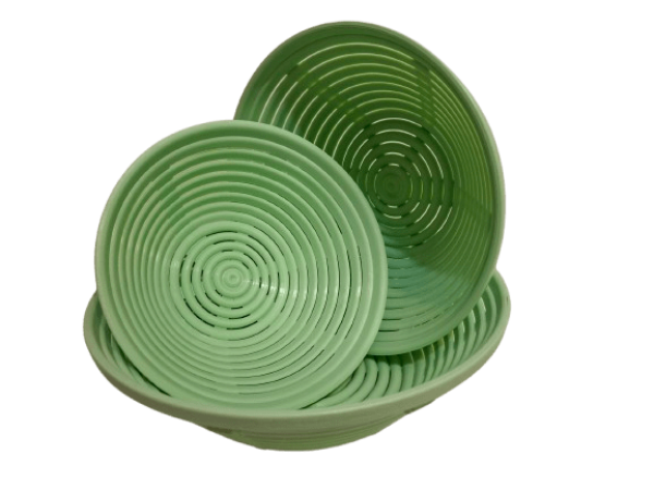 Kunststoff Brotbackform Brotbackkorb Gärform Teigkorb Gärkorb aus BRD Rund 0,5 kg - 2 kg