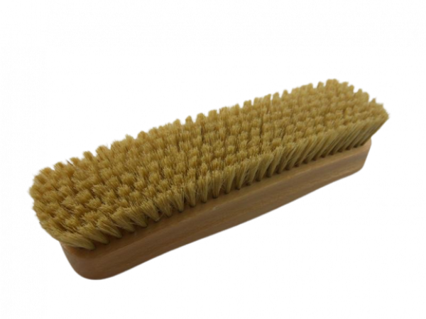 Kleiderbürste mit Borstenmischung in 2 verschiedene Farben lackierter Holzkörper