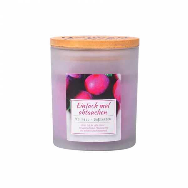 Candle Factory Wellness Duftkerze Einfach mal abtauchen satiniertes Glas