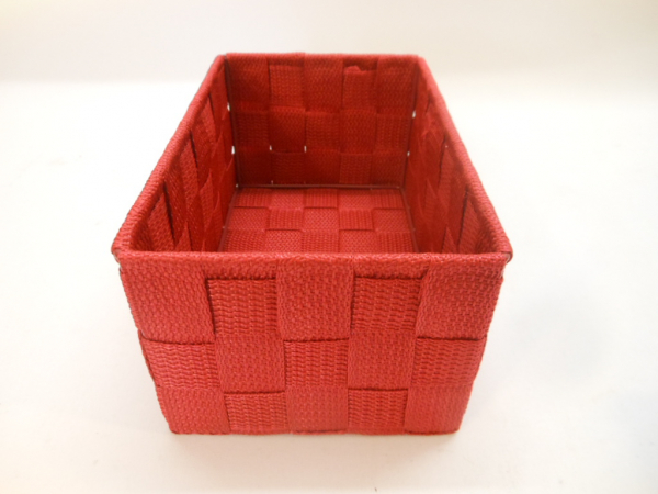 Ablagekorb Regalkorb Korb Nylon 2 versch. Größen rot