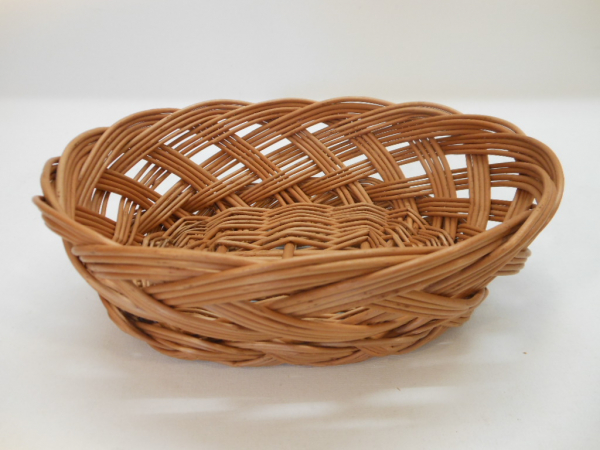 Brotkorb Brötchenkorb Obstkorb Weidenkorb gezogen oval klein