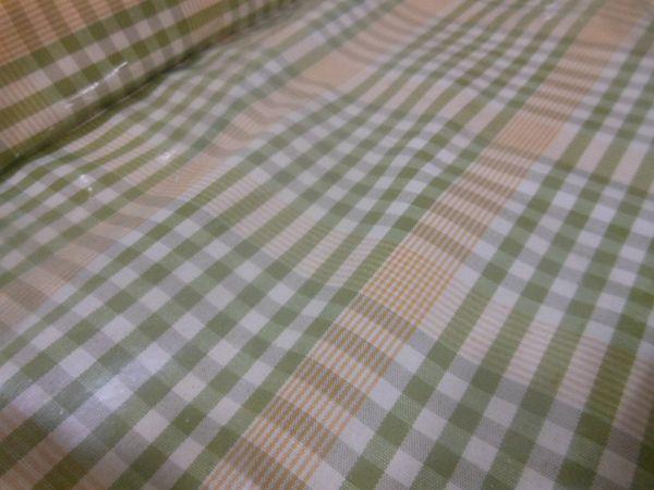 Tablett Weidentablett 2 Griffe grün weiß gelb oval klein