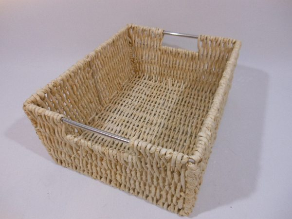 Regalkorb Füllkorb Schrankkorb Aufbewahrungskorb Korb gedrehtes Maisblatt 3 Größen