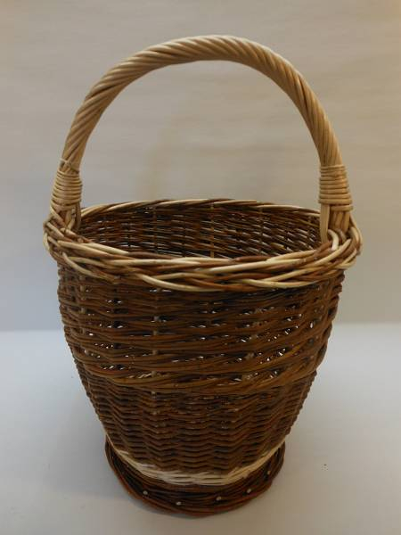 Einkaufskorb Weidenkorb  Weide 2-farbig 68038