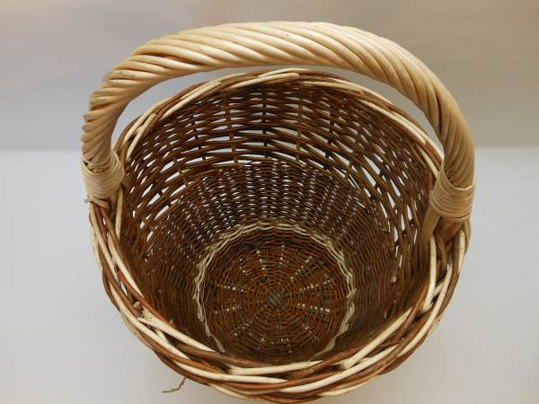 Einkaufskorb Weidenkorb  Weide 2-farbig 68038