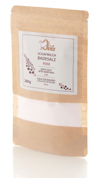 Ovis Schafmilch-Badesalz mit Rose