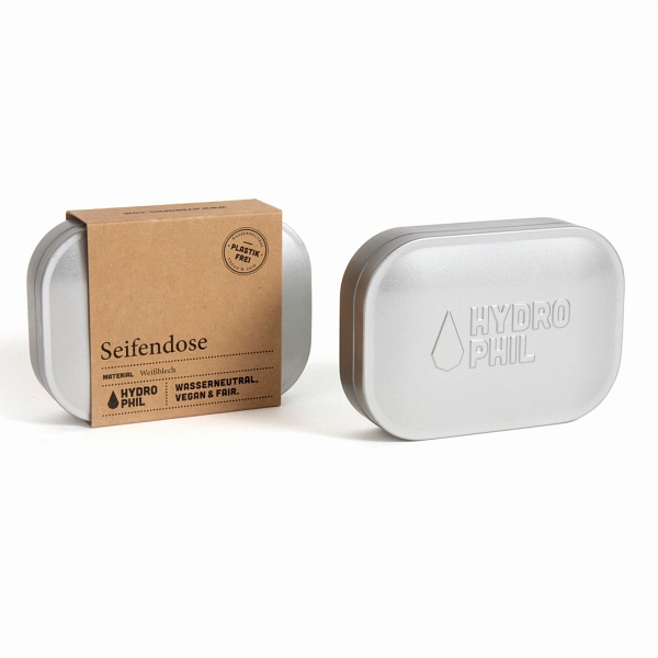 Seifendose aus Weißblech zu Transport der Seife oder Aufbewahrung