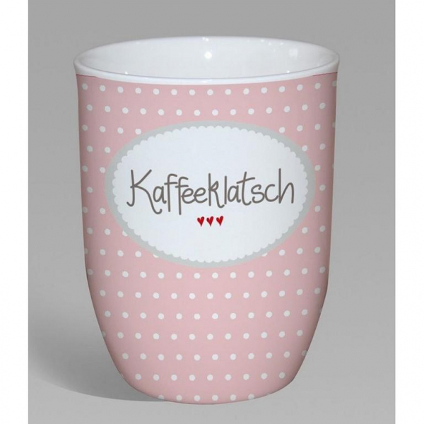 Mea Living Tasse mit Henkel 500 ml Kaffeeklatsch