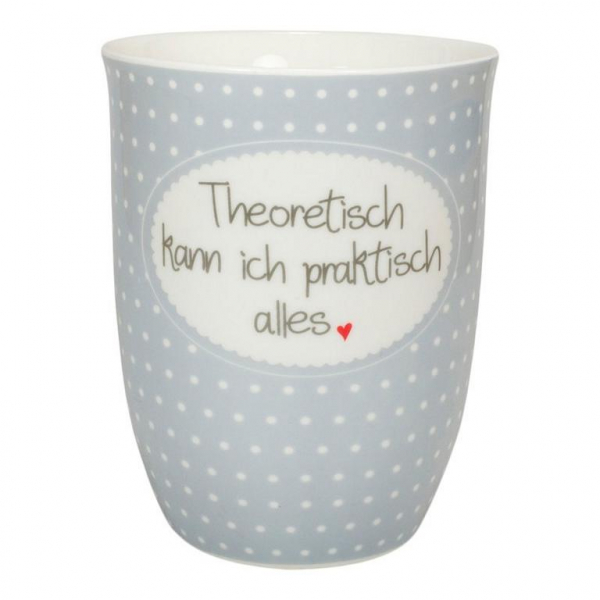 Mea Living Tasse mit Henkel 500 ml Theoretisch