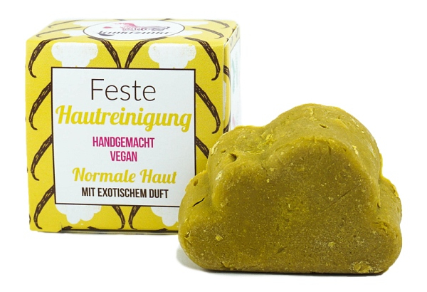 Feste Gesichtsreinigung mit exotischem Duft - für normale Haut