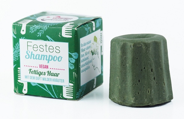 Lamazuna Festes Shampoo Wilde Kräuter - für fettiges Haar