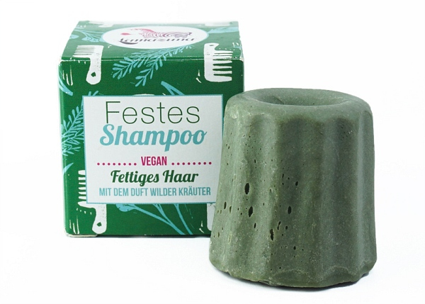 Lamazuna Festes Shampoo Wilde Kräuter - für fettiges Haar