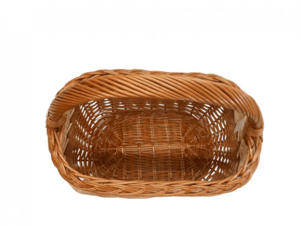Einkaufskorb Weidenkorb gesottene Weide 2-farbig 18012 Längshenkel