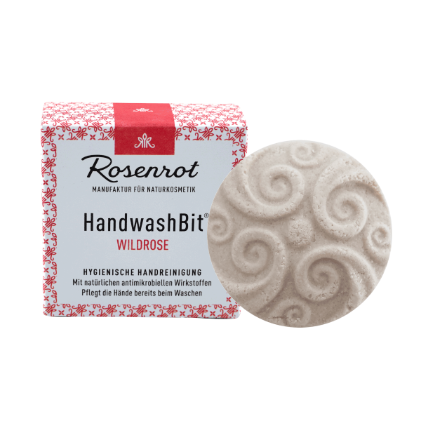 Rosenrot HandwashBit® - feste Waschlotion Wildrose
