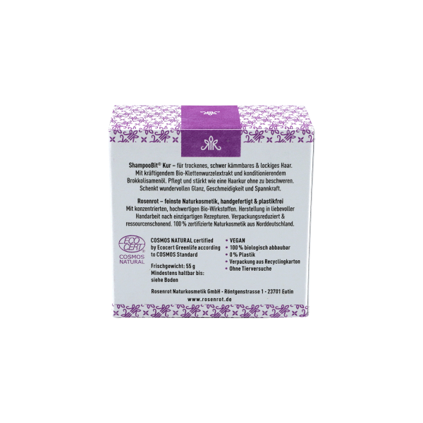 Rosenrot ShampooBit® - festes Shampoo Kur