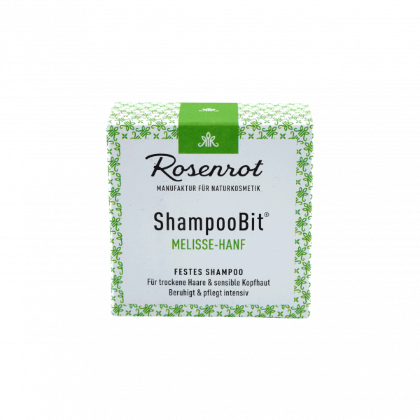 Rosenrot ShampooBit® - festes Shampoo Melisse-Hanf