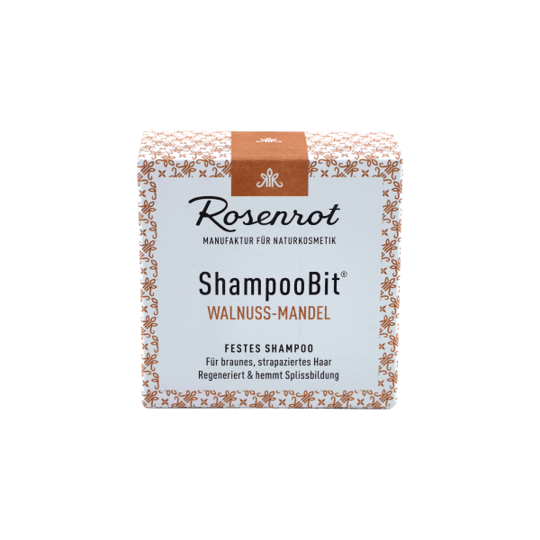 Rosenrot ShampooBit® - festes Shampoo Walnuss-Mandel