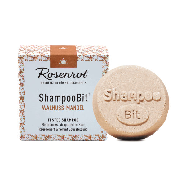 Rosenrot ShampooBit® - festes Shampoo Walnuss-Mandel