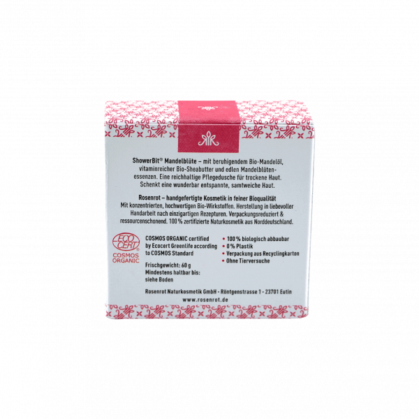 Rosenrot ShowerBit® - festes Duschgel Mandelblüte