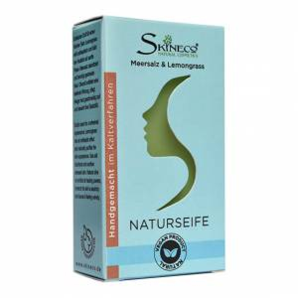 Skineco VEGANE NATUR SEIFE  Meersalz, Lemongrass