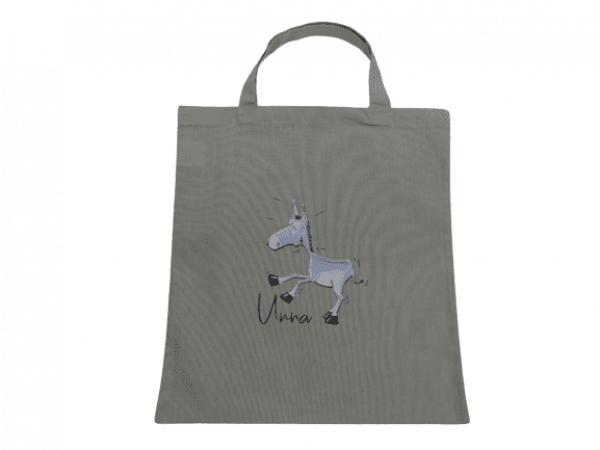 Unna Souvenir Baumwolltasche kurze Henkel Esel Design