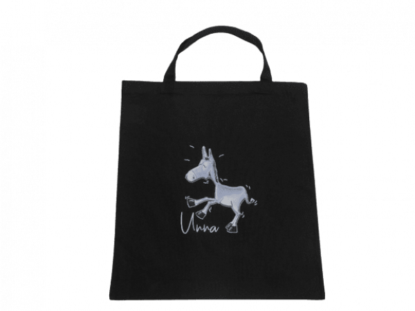Unna Souvenir Baumwolltasche kurze Henkel Esel Design