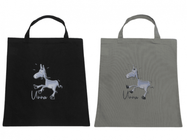 Unna Souvenir Baumwolltasche kurze Henkel Esel Design