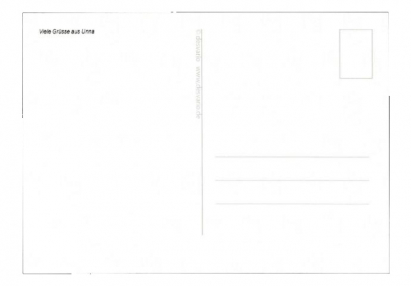 Unna Souvenir Postkarte 4 Esel Design